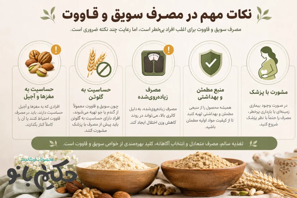 تفاوت سویق و قاووت